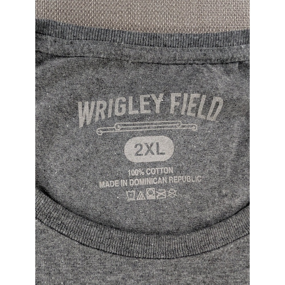 Chicago Cubs MLB Wrigley Field Graphic T-Shirt Gray Mens 2XL - Picture 3 of 6
